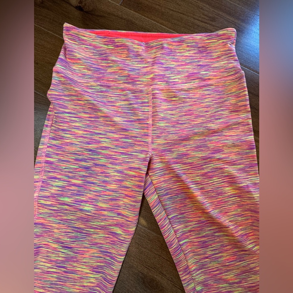 VOGO Athletica Pink and Purple Leggings - Picture 2 of 7